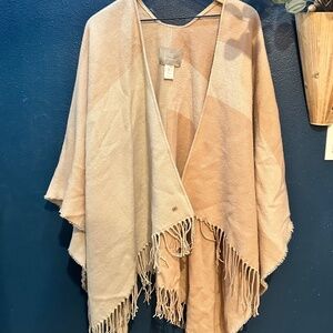 SOIA & KYO Woven Scarfigan with Fringe – Cozy & Stylish Wrap